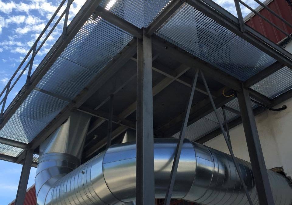 Sistema de climatización de la rotativa Goss Sunday 2000.