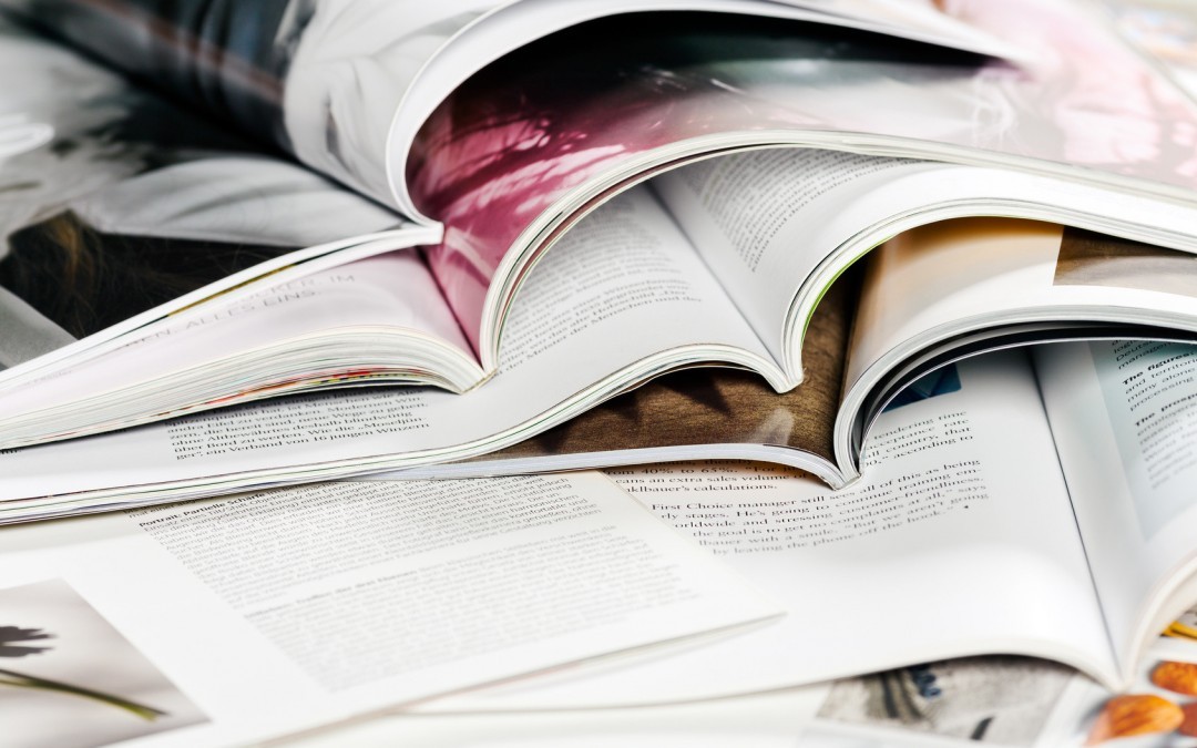 Impresión de revistas de alta tirada.